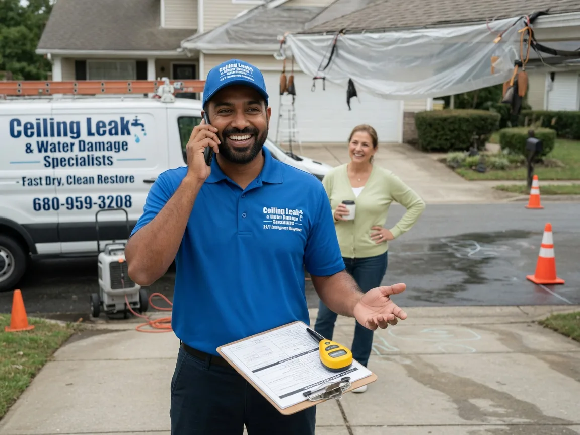 Ceiling Leak Cleanup State Line, PA FAQs